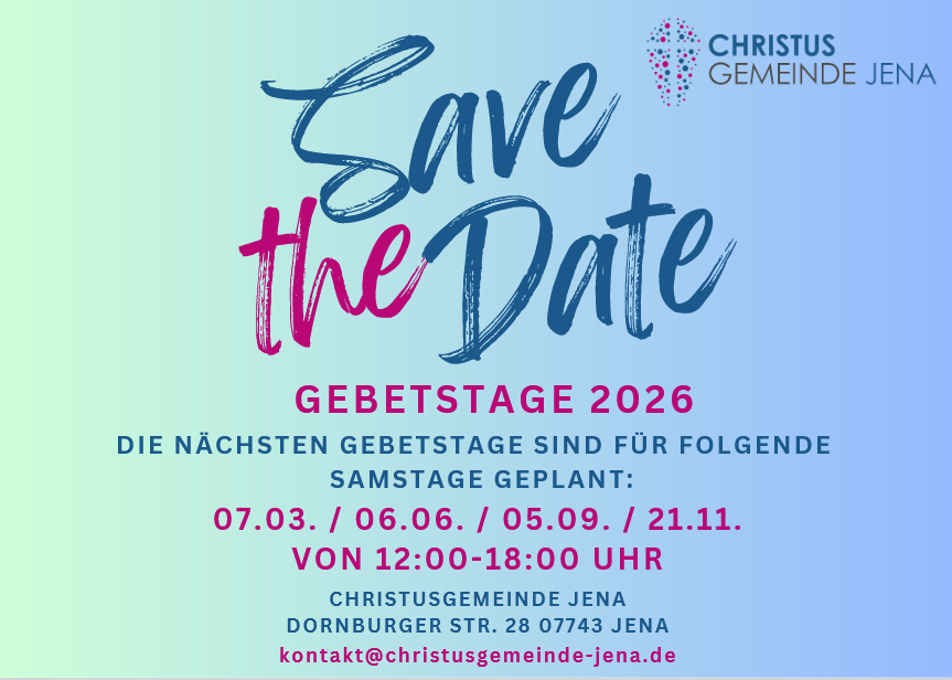 Gebetstage Christusgemeinde 2026